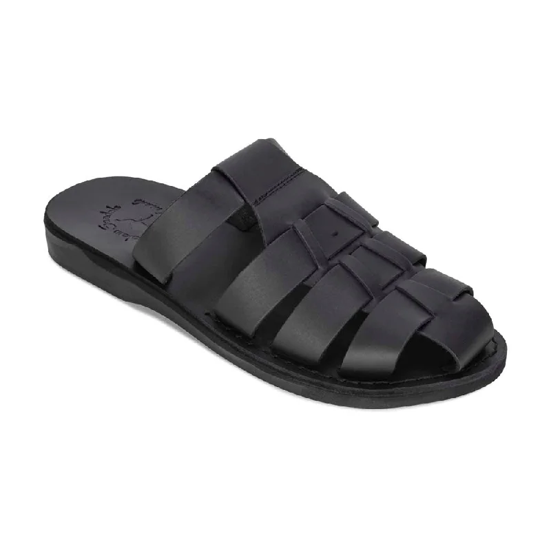 Michael Slide - Leather Pacific Slide Sandal | Black