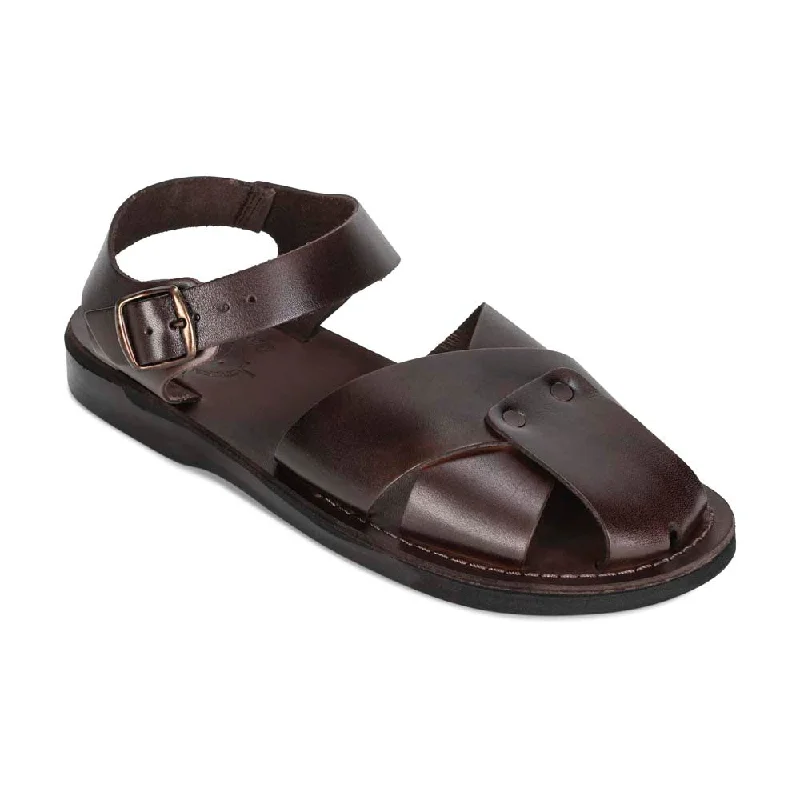 Kai - Leather Shielded Sandal | Brown