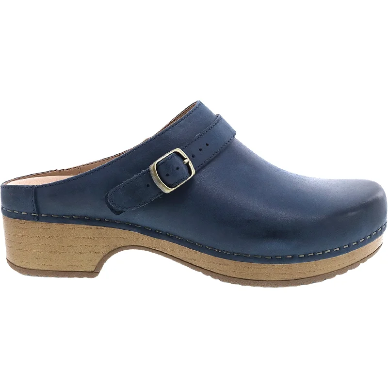 Women's Dansko Berry Navy Burnished Full Grain Leather