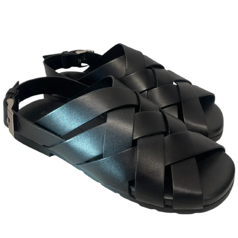 BOTTEGA VENETA/Sandals/US 9/Leather/BLK/