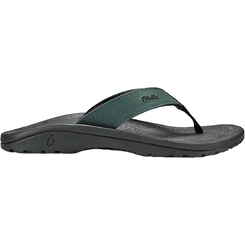 Men's OluKai Ohana Deep Green/Dark Shadow Synthetic