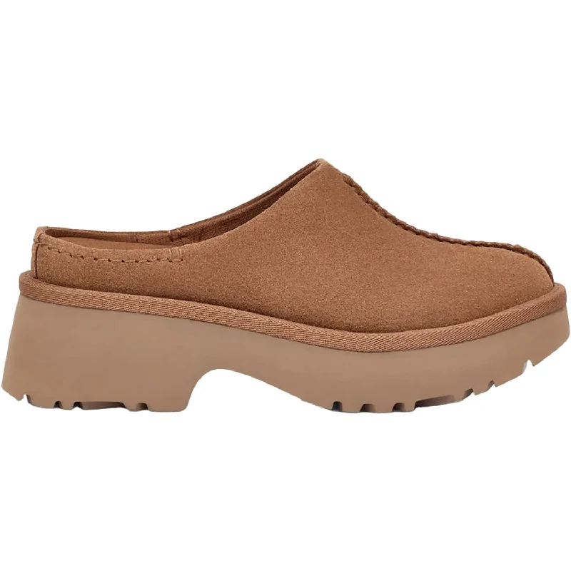 Women's UGG New Heights Clog Chestnut Suede