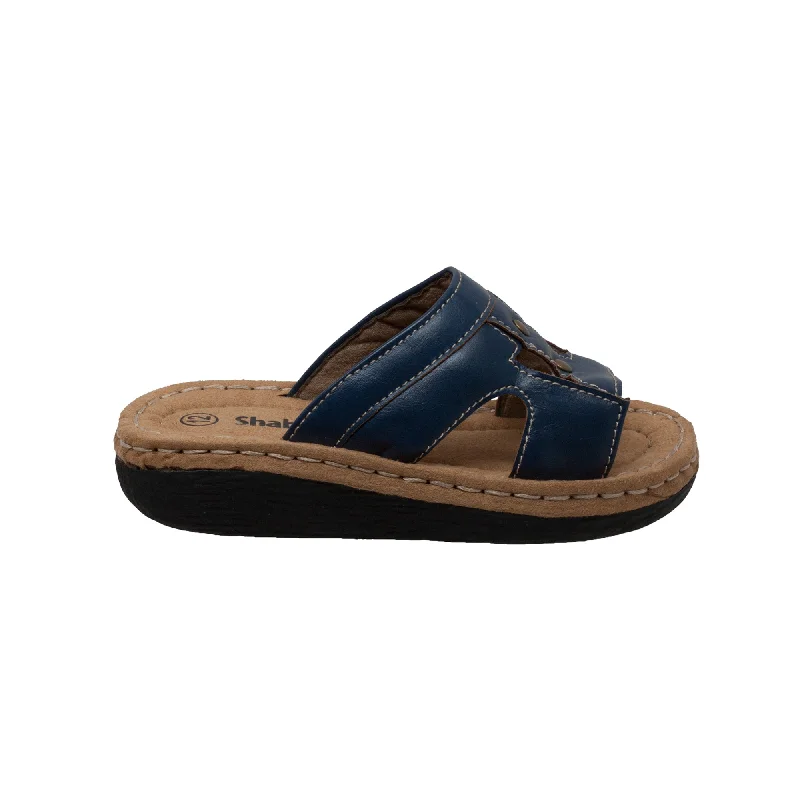 Shaboom Kids Girls Navy PU Sandals