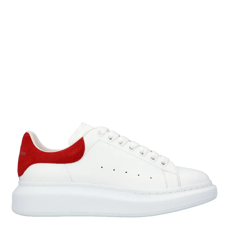 Alexander McQueen Men's Oversized Sneaker 'Larry' in White/red