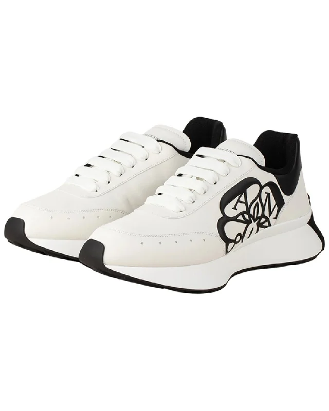 Alexander McQueen Sprint Runner Lace-Up Leather Sneaker