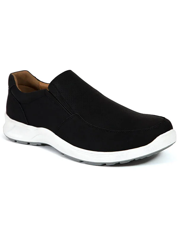 Bentley Mens Faux Leather Slip-On Casual And Fashion Sneakers