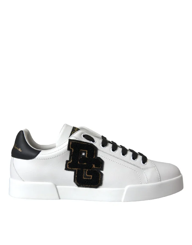 Dolce & Gabbana  Leather DG Logo Casual Low Top Sneakers Men's Shoes