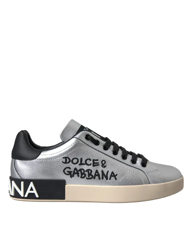 Dolce & Gabbana  Portofino Calf Leather Sneakers Men Men's Shoes