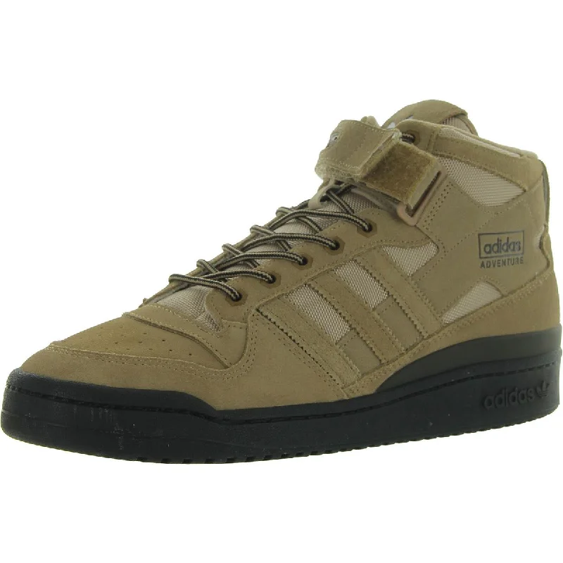 FORUM MID Mens Trainer Lace Up High-Top Sneakers