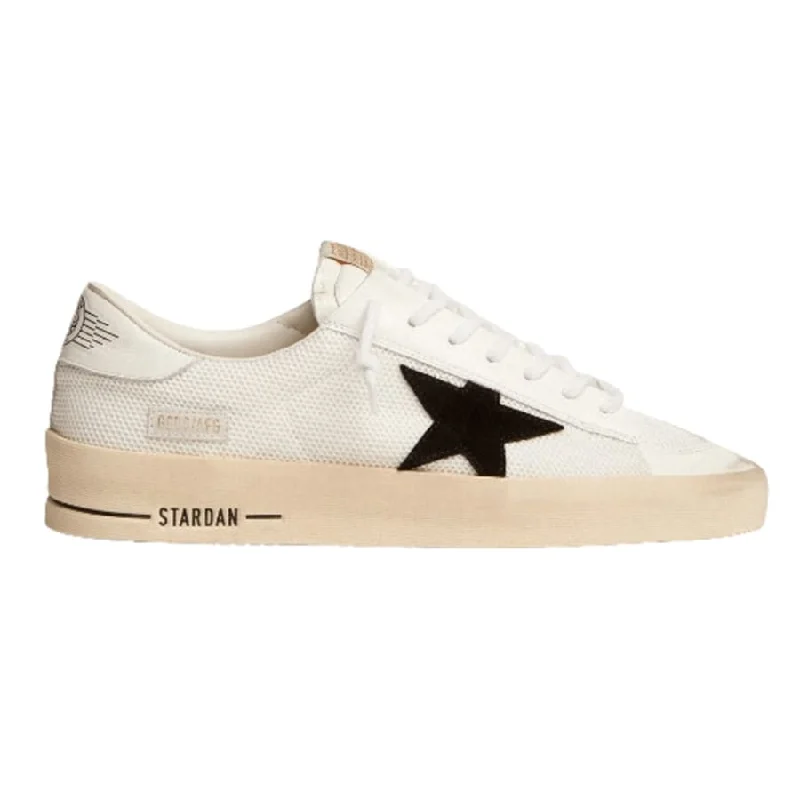 Golden Goose Stardan Black Suede Star and White Heel Tab Men's Sneakers