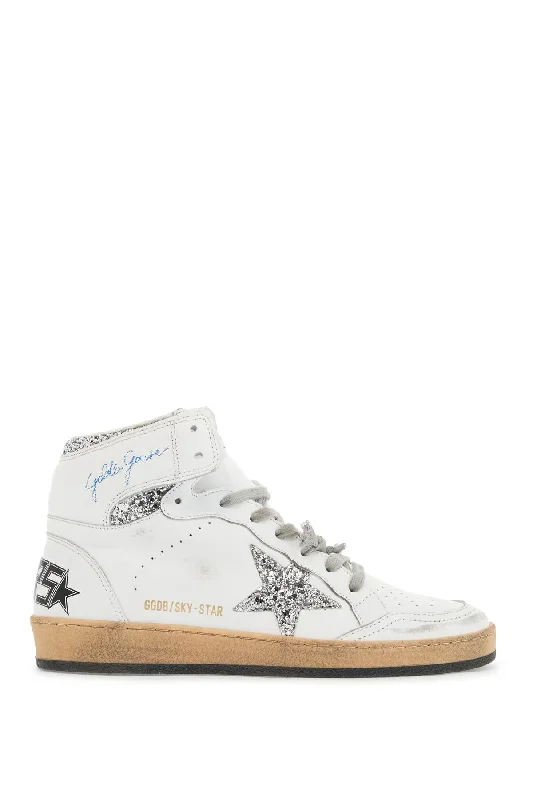 Golden Goose Super-Star Glitter Sneakers With Spark