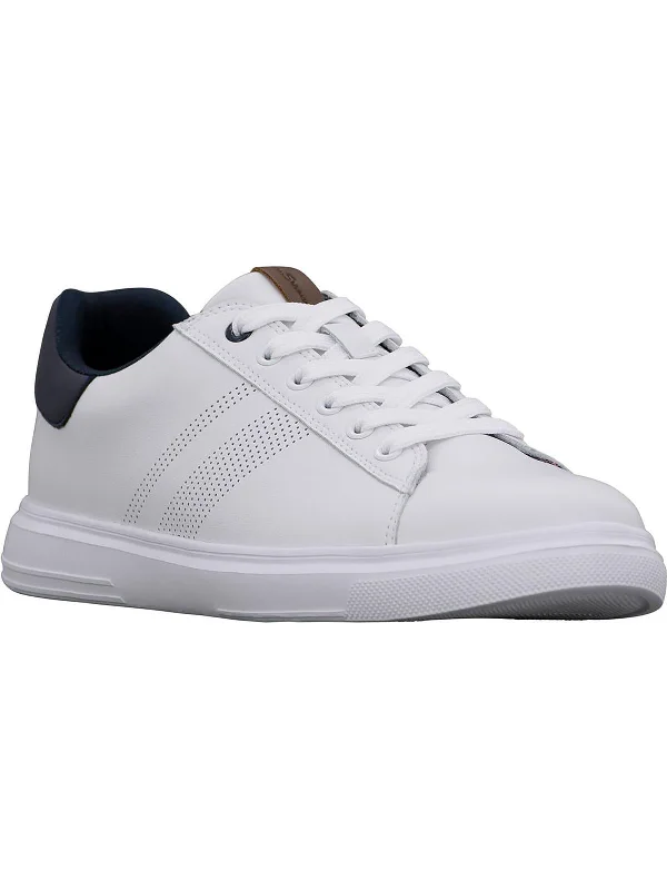 Hardie Trainer Mens Faux Leather Lace-Up Casual And Fashion Sneakers