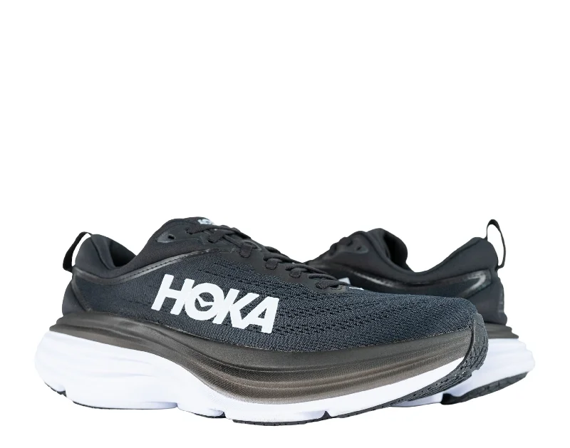 Hoka Bondi 8 Men's Running Shoes 1123202-BWHT Black White