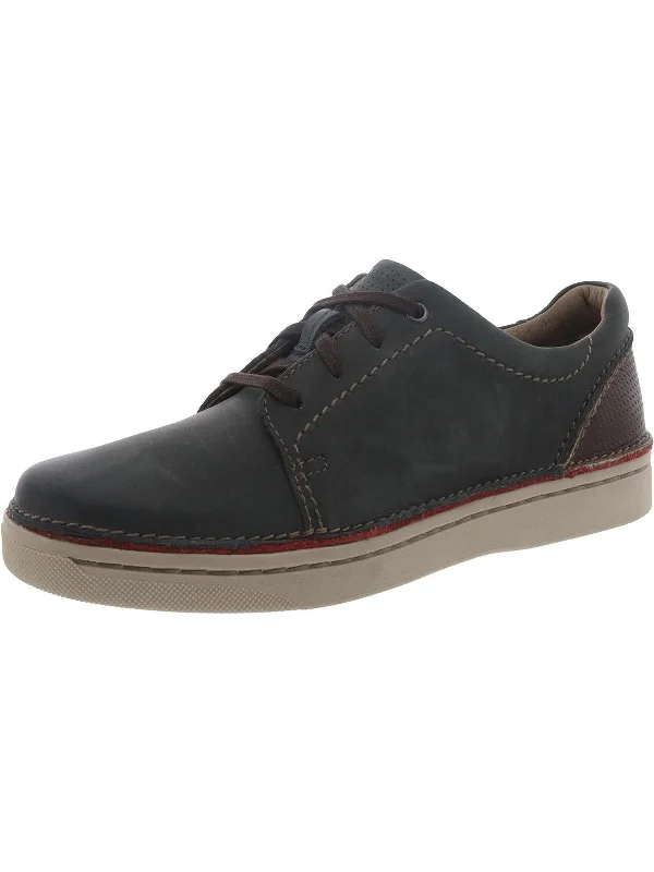 Kitna Stride Mens Leather LaceUp Casual And Fashion Sneakers