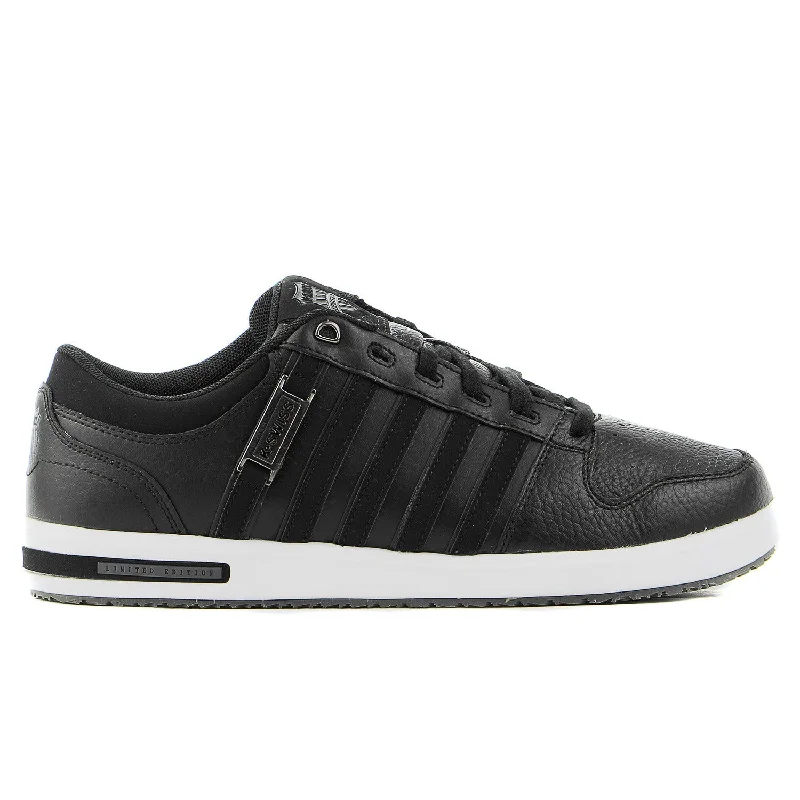 K-Swiss Palisades II Fashion Sneaker Shoe - Black/White - Mens