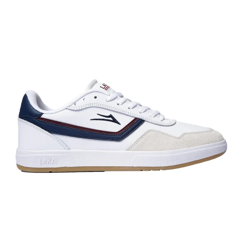 Lakai Terrace White/Navy Suede  MS224-0130-B00 Men's