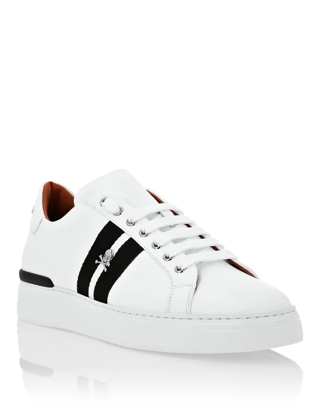 Leather Lo-Top Sneakers Stripes