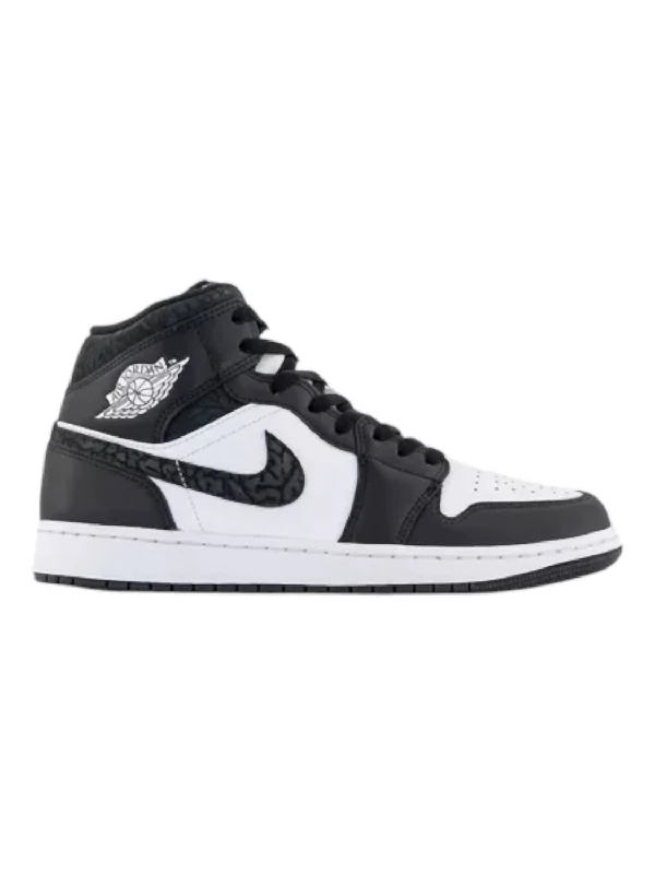 Men's 1 Mid Se Sneaker In Off-Noir/white/black/black