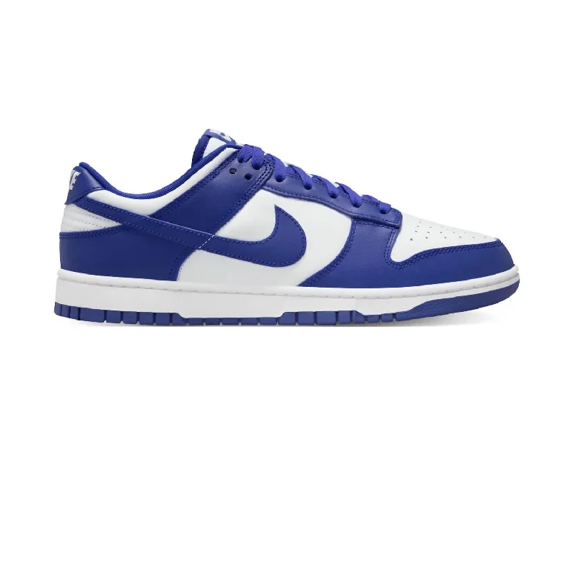 Men's Dunk Low Retro Sneakers In White/concord-University Red