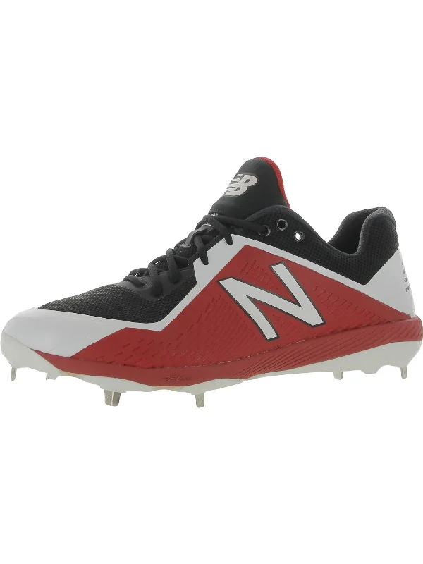 Mens Faux Leather Metal Cleats