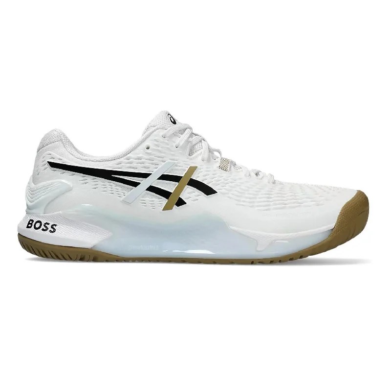 Men's Gel-Resolution 9 Tennis Shoes In White/black