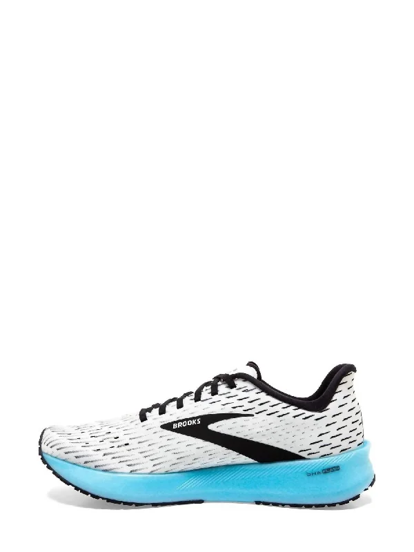 Men's Hyperion Tempo Running Shoes - D/medium Width In White/black/iced Aqua