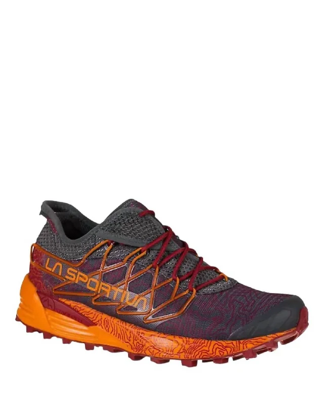 Men's Mutant Trail Running Shoes In Carbon/sun