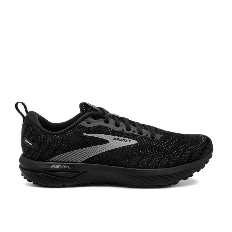 Men's Revel 6 Running Shoes In Black/blackened Pearl/grey