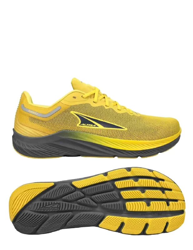 Men's Rivera 3 Running Shoes In Gray/yellow