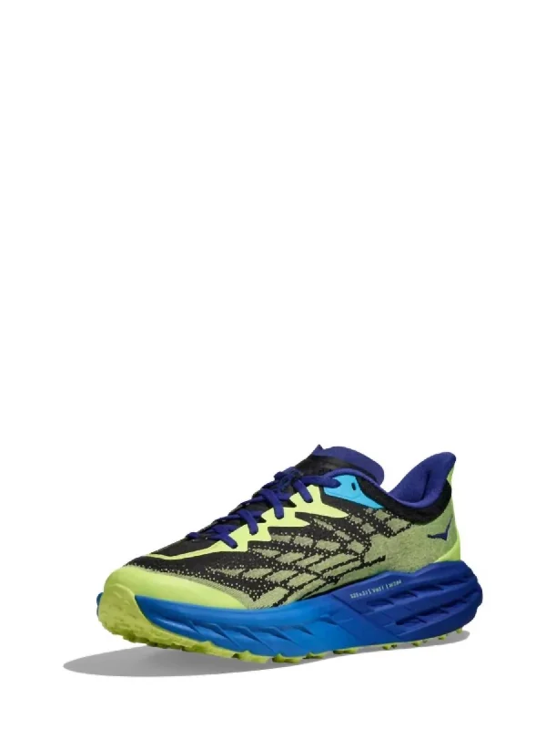 Men's Speedgoat 5 Running Shoes In Lettuce/evening Sky