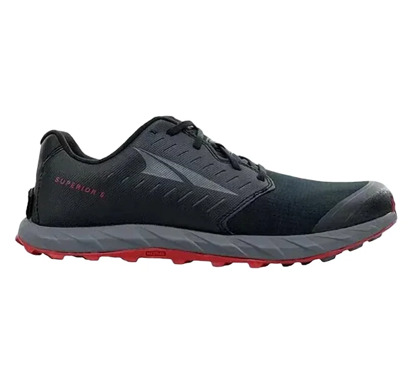 Men's Superior 5 Trail Running Shoes In Black/red