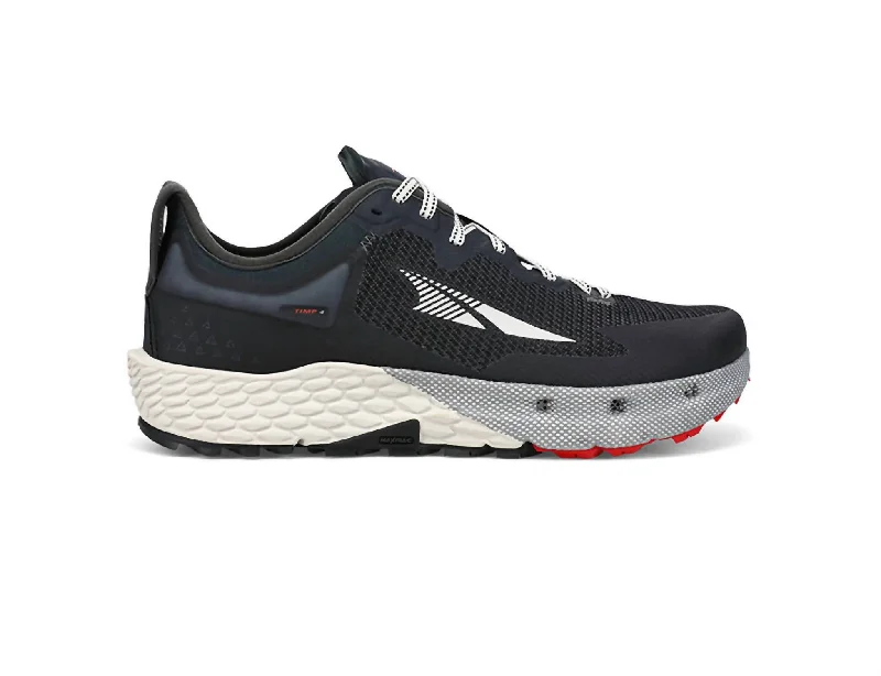 Men's Timp 4 Trail Running Shoes In Black