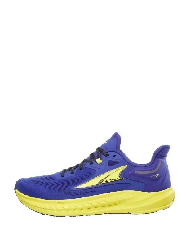 Men's Torin 7 Running Shoes In Blue/yellow