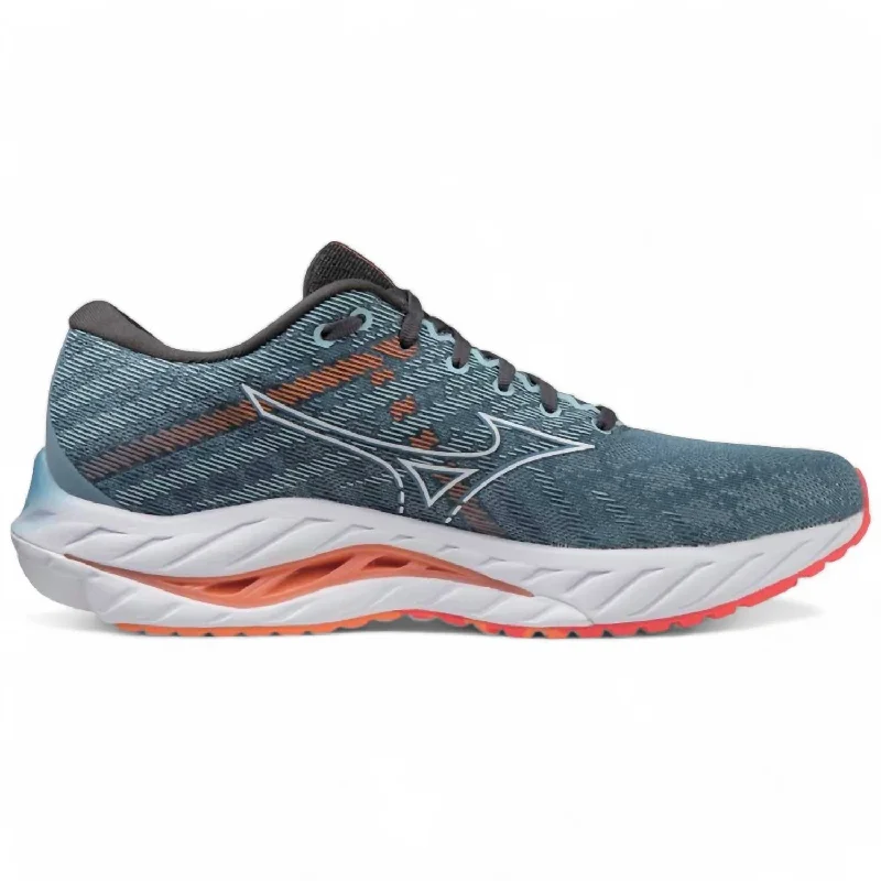 Men's Wave Inspire 19 Running Shoes In Provincial Blue/white