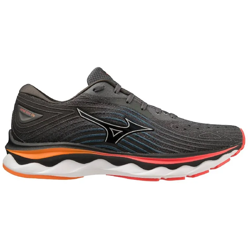 Men's Wave Sky 6 Running Shoes In Iron Gate/nimbus Cloud