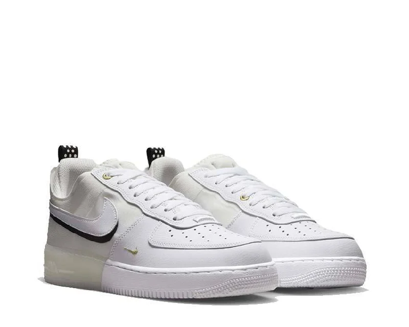 Nike Air Force 1 React DQ7669-100 Men's White Sail Leather Sneaker Shoes NR6315