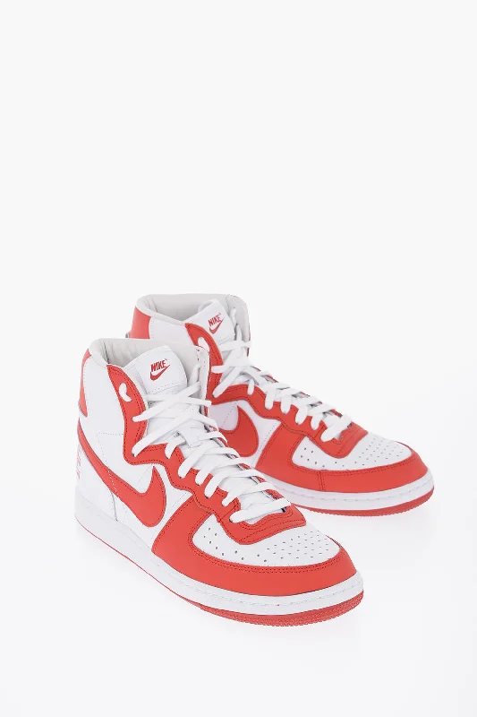 Nike Comme Des Garcons Homme Plus Two-Tone Leather Terminator Hig