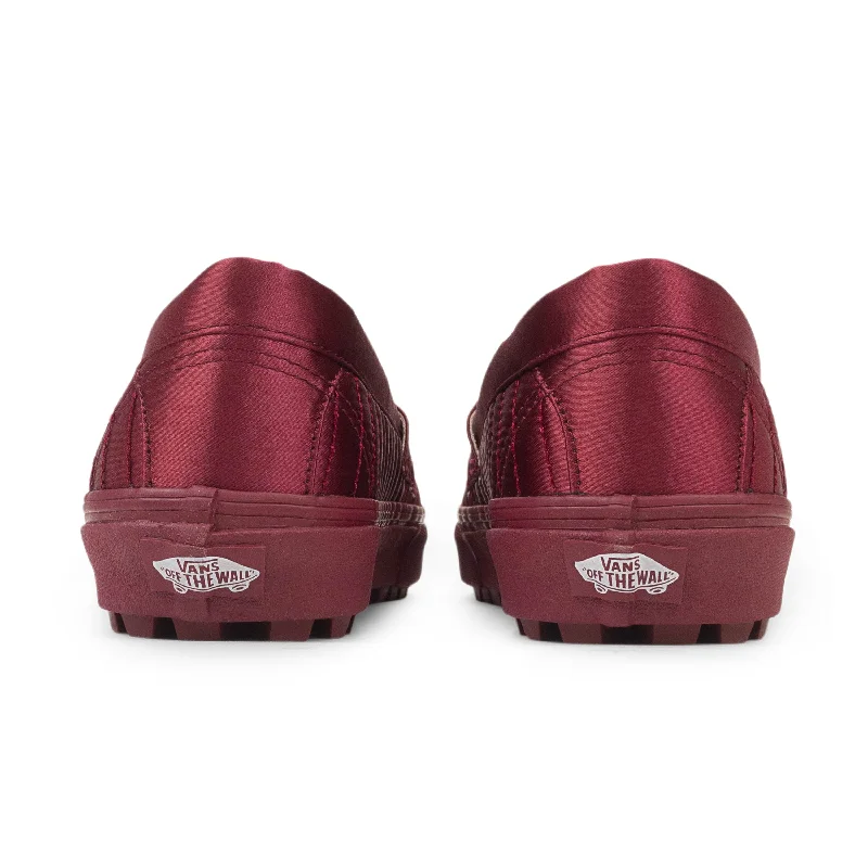 PADDED SLIP-ON BIKING RED LOAFERS