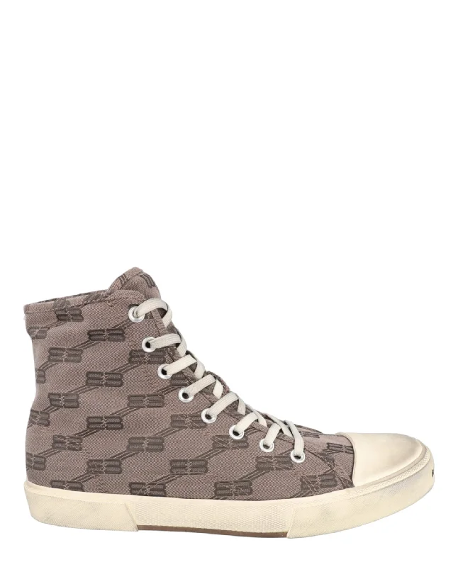 Paris Monogram High Top Sneakers