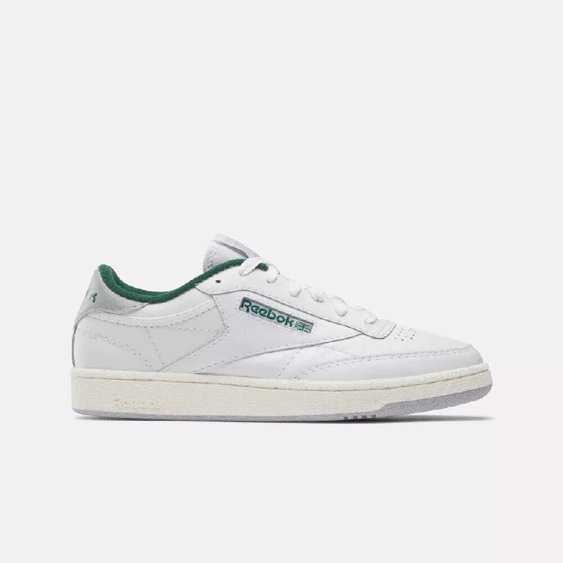 Reebok Club C 85 100032970 Sneakers Unisex White Green Leather Lace Up NR8657