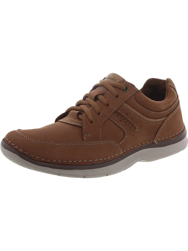 Rockton Lace Mens Leather Lace-Up Casual And Fashion Sneakers